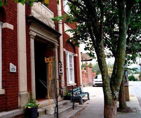 The front of our building, Black Mountain's former City Hall.