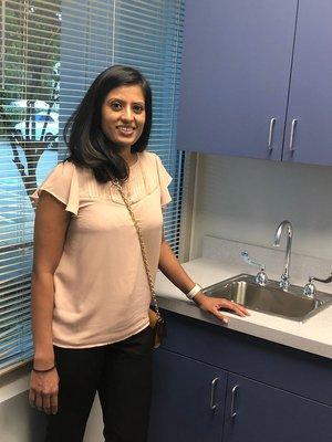 Reena, our nurse practitioner, checking out our 2nd location at our new Coolsprings office. Please call (615) 662-8722 for more info.