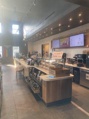 Inside the new Starbucks on courthouse road