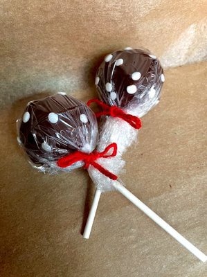 Our triple chocolate cake pops are moist and fluffy, nothing dry or dense about these pops! They're also gluten-free and vegan.