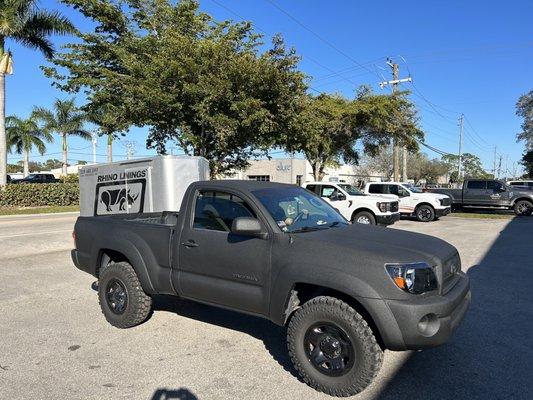 Rhino lined truck