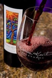 Try one of our premium, hand-crafted single vineyard wines while enjoying Darcie's original art and our beautiful views!