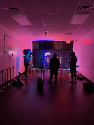 music video production set up