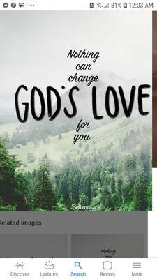 Remember god loves us