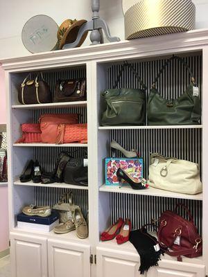 Lovely display of handbags and shoes