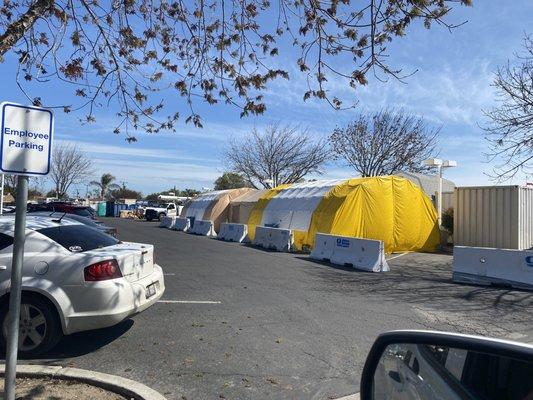 Emergency power for Covid-19 tents.