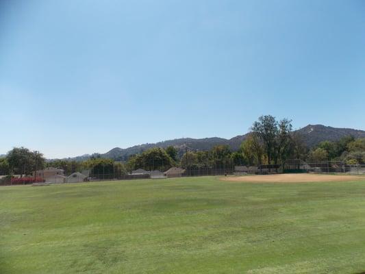 A big field for the kids to play and get their exercise!