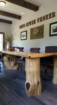 Interested in a custom table or veneer slab? Call us today 812-824-7928