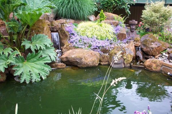 DeSantis Landscapes designed and built water feature