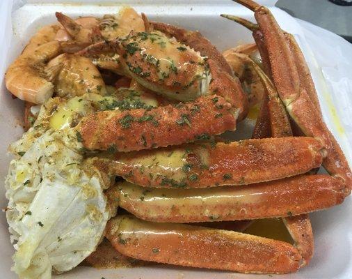 Crab Legs and Shrimp