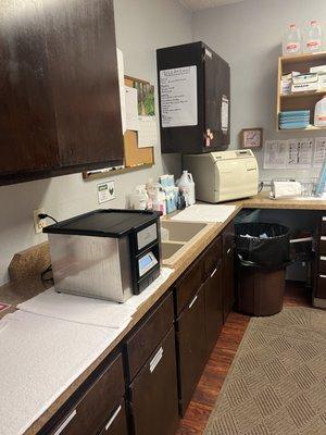 Our Sterilization room is OSHA approved. As is our Office as a whole!