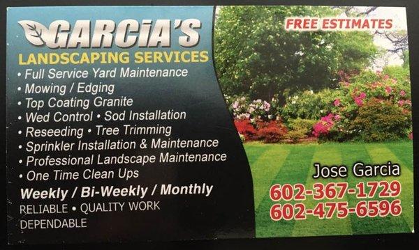 Garcia's Landscaping Services