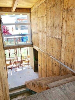 Two stories shear wall