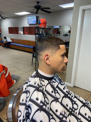 Low fade with line up