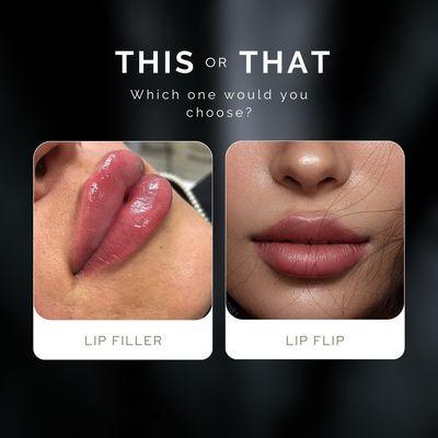 Lip Filler vs Lip Flip