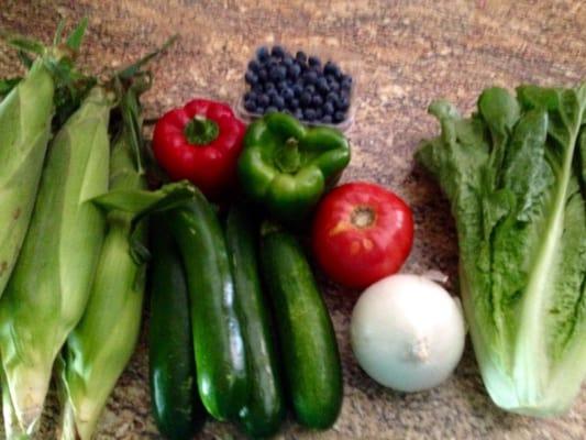 Produce from Harm's Farm at the Wauconda Farmer's Market