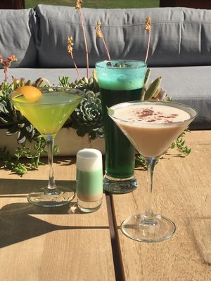 Specially curated drinks for St. Patricks Day event