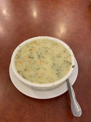 Dill pickle soup. Outstanding!