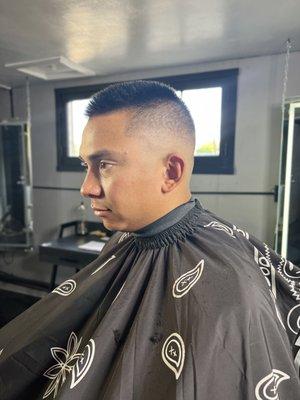 Mid bald fade