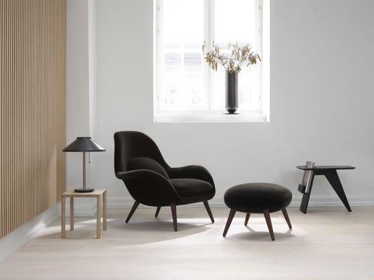 Fredericia Swoon Chair + ottoman