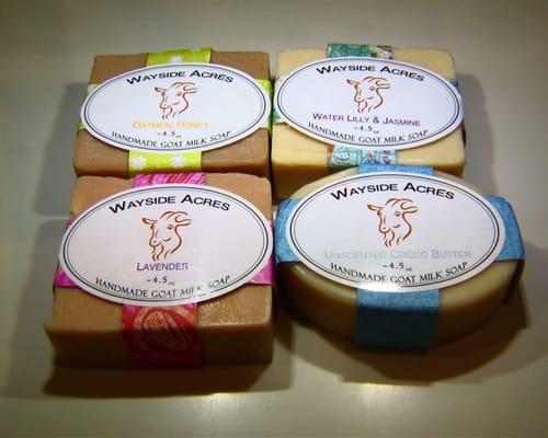 Goat Milk Soap: Goat milk is a natural healer and moisturizer because it is very close to the PH of your skin,