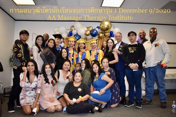 Graduation of AA Massage Therapy Institute