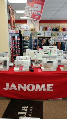 We are now a full line Janome dealer and a Grace Frame store. We can handle all your Quilting and Sewing needs!