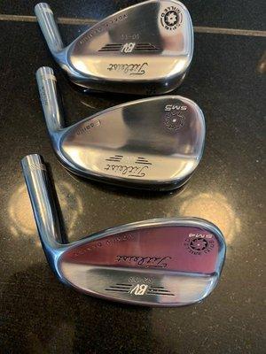 10 year old Vokey Wedges re-groved and re-chromed--looked very used before they were redone by the Iron Factory