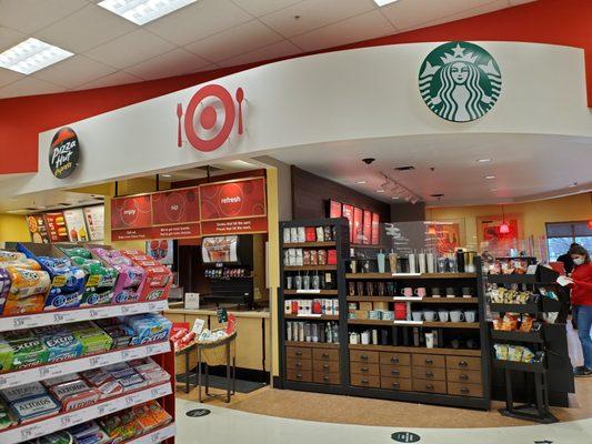 Inside Target is: "Pizza Hut Express & Starbucks!"  12/17/2020