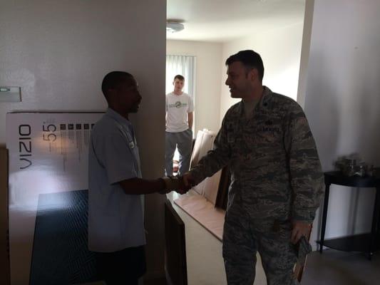 Congratulation to Mr. Eric Crockett!!!!  LTC Berridge presented Mr. Crockett on October 28 with a Commander's Coin for Excell...