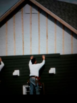 New siding. And repair