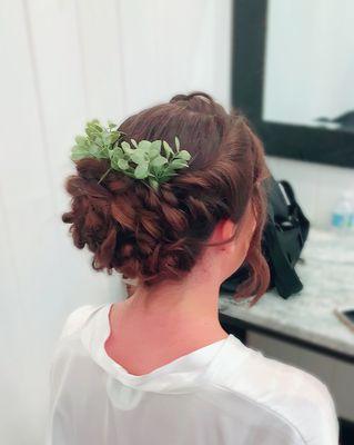 Ethereal bridal updo