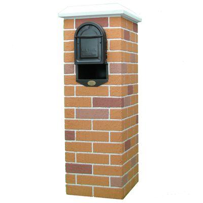 Traditional Red Blend Mailbox Column