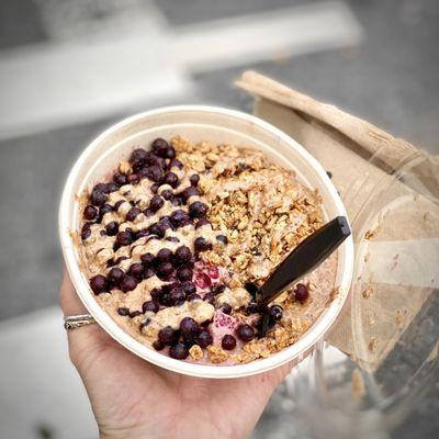 Almond Butter Açaí Bowl. Looks better than it tasted...