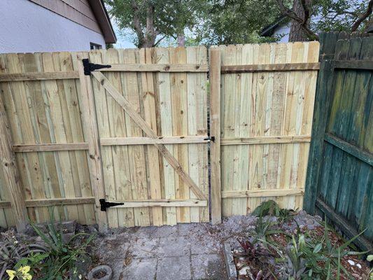 After Band new fence and gate install