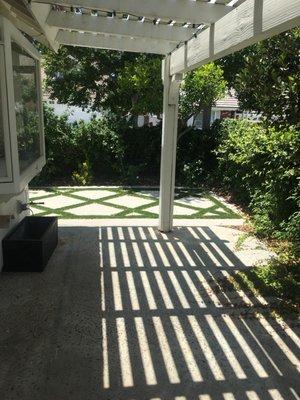 North-facing Patio