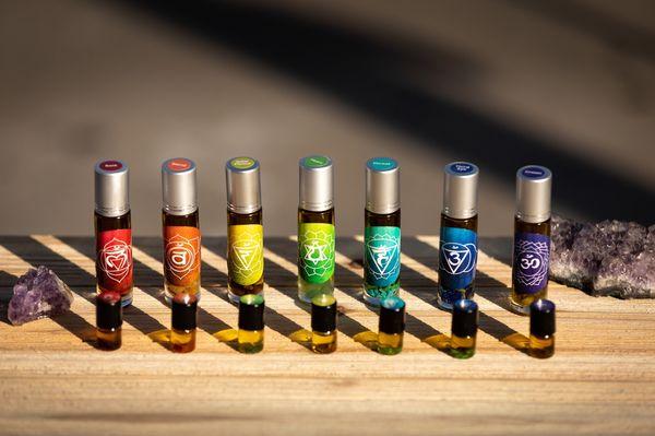 CBD Crystal Chakra Oil roller bottles !