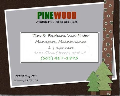 Pinewood Apartments, RV & Mobile Home Park contact information