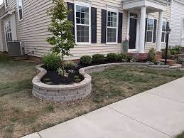 Fresh cut on mini bushes. Put new mulch in for a nice finish.