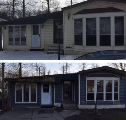 Before and After: Painting Siding