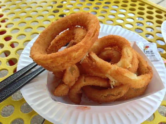 Small onion rings.