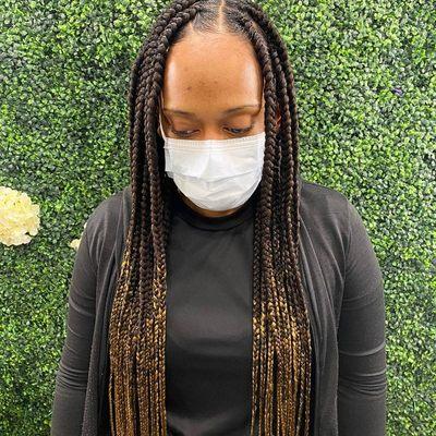 Large knotless braids Ishabeautysolutions.org