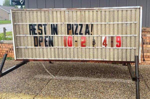 Rest in Pizza