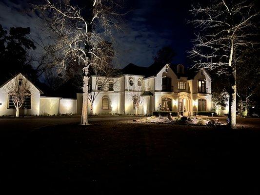 Large Residential Landscape Lighting Project