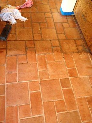 Saltillo tile restored!