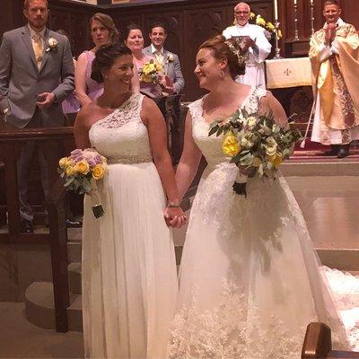 My wedding at All Souls Episcopal Church in July, 2018.