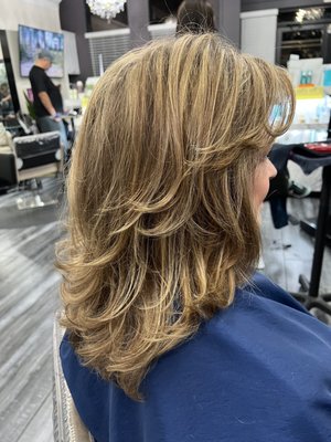 Wonderful cut and color!  Wish I had the before!