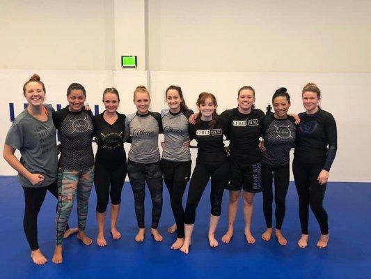 Ladies showing up for Wednesday No Gi!