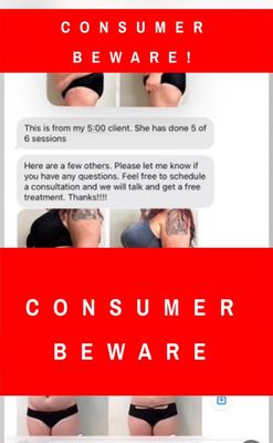 Leslie sends photos from a competitor & pretends they're her contouring results to mislead consumers. Don't fall for this scam!