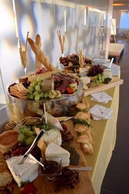 Major cheese and charcuterie display